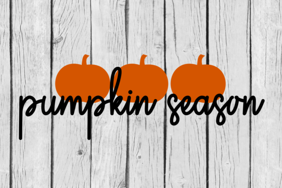 3 Pumpkins Fall Season Graphic SVG File