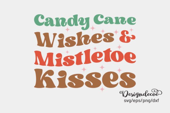 Candy Cane Wishes Retro Groovy SVG Review