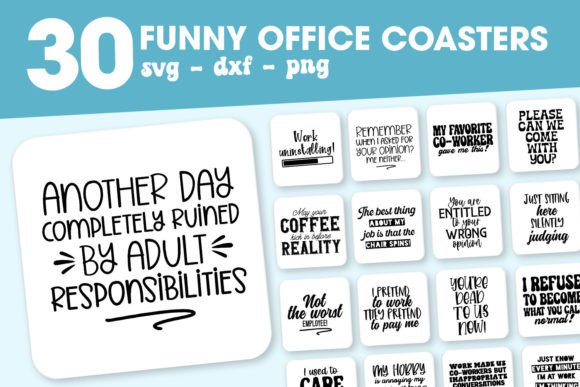 Coaster Svg Funny Office Coasters