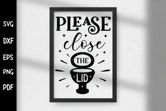 Review: Please Close the Lid Funny Bathroom SVG